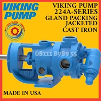 VIKING PUMP 224A SERIES  CAST IRON GLAND PACKING  Jacketed 0 500 GPM PORTING Right Angle 90 Rotatable Casing HQ & M Opposite 180 QS NPT  BSP Flanged ASME ANSI