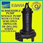 EBARA 80 DF 52.5 3PHASE 4POLE SUBMERSIBLE SUMP PUMPS w/ CUTTER 1