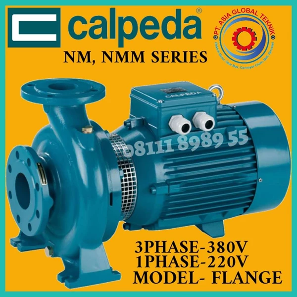 NM 50/12S/C 4KW 3PHASE IN/OUT 2.5"/2" CALPEDA PUMP W/ FLANGE