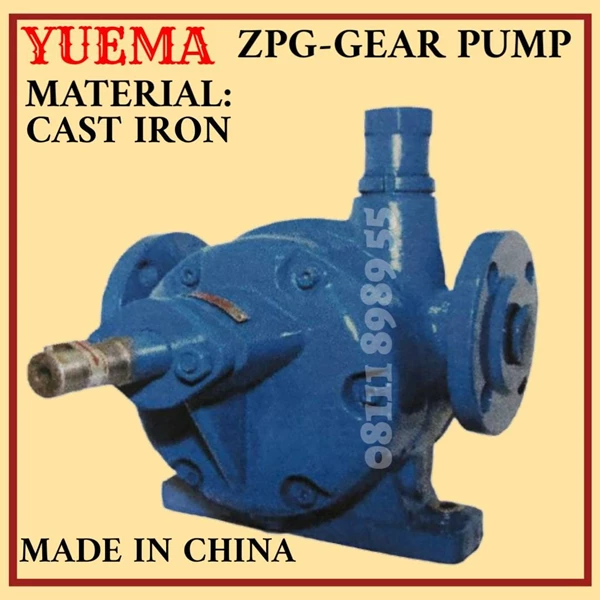 ZPG-5 ROTARY PUMP YUEMA MADE IN CHINA - GLAND PACKING - CAST IRON