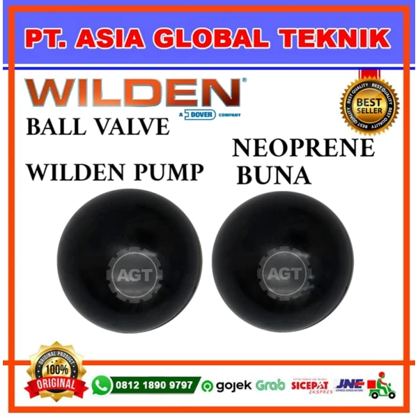 P/N 02-1080-52 BUNA BALL VALVE WILDEN PUMP