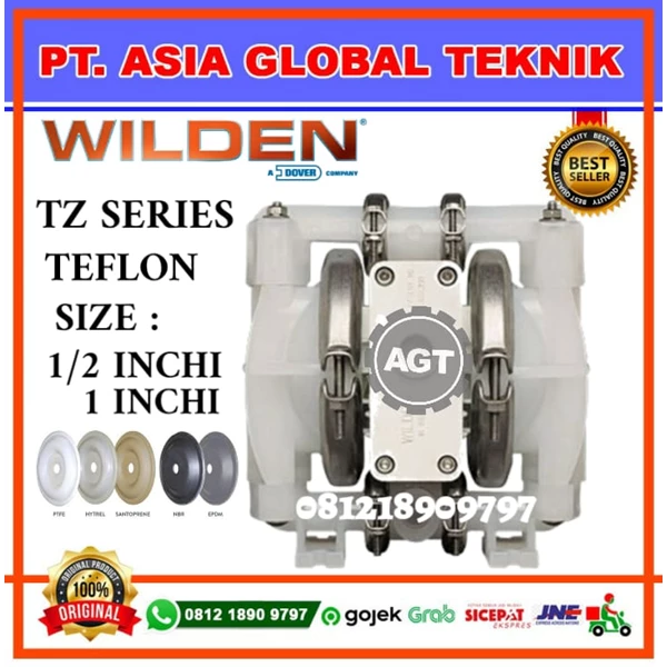 WILDEN PUMP TZ2 1"INCH PKAAB/TNU/TF/PTV TEFLON MATERIAL PLASTIK
