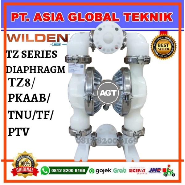 WILDEN PUMP TZ8 2"INCH PKAAB/TNU/TF/PTV TEFLON MATERIAL PLASTIK