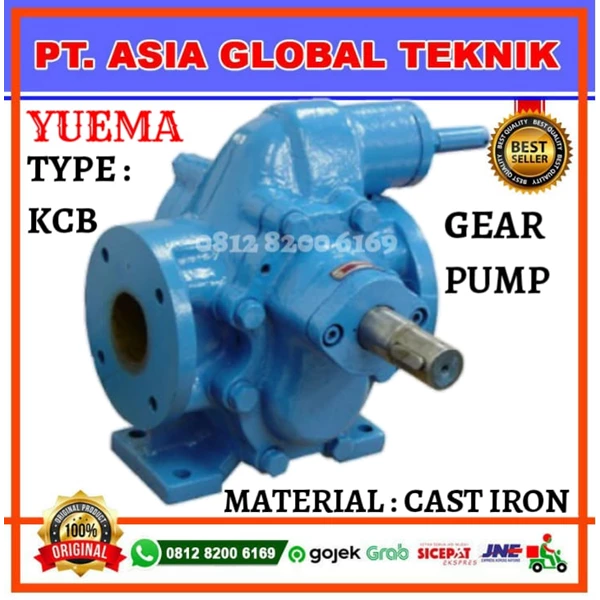 KCB 33.3/2.2KW FOR OIL INLET-OUTLET G3/4" YUEMA GEARPUMP CAST IRON